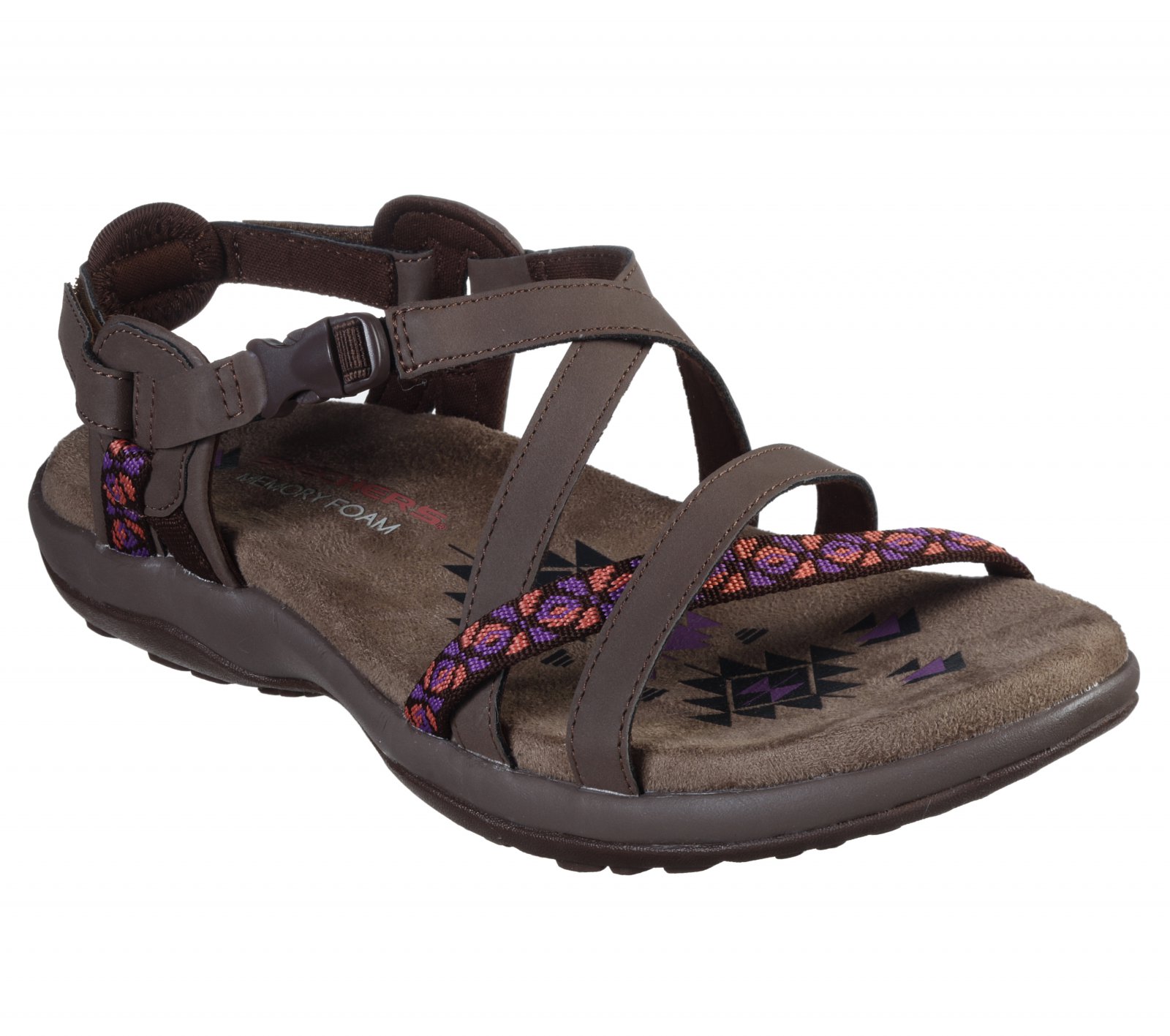 Sandale femei Skechers culoare Maro, cod: 40955 CHOC
